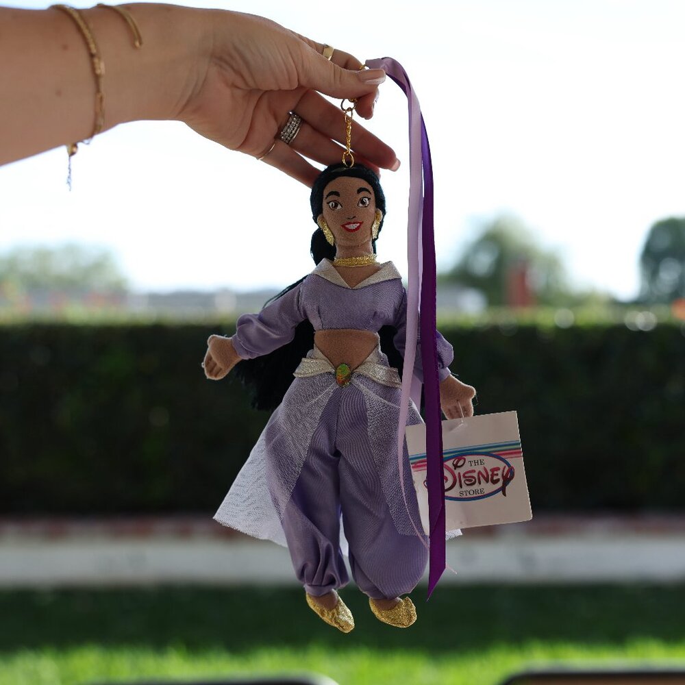 One-of-a-Kind Vintage Disney Plush Bag Charm | 90’s Bean Bag | Princess Jasmine
